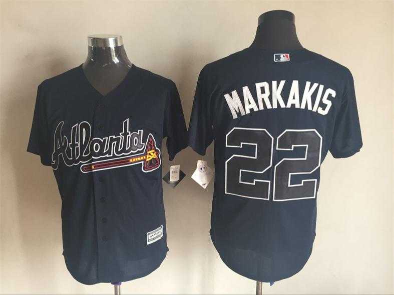 Majestic Atlanta Braves #22 Nick Markakis Dark Blue MLB Stitched Jersey,We sell and wholesale Majestic Atlanta Braves #22 Nick Markakis Dark Blue MLB Stitched Jersey on line form chian!